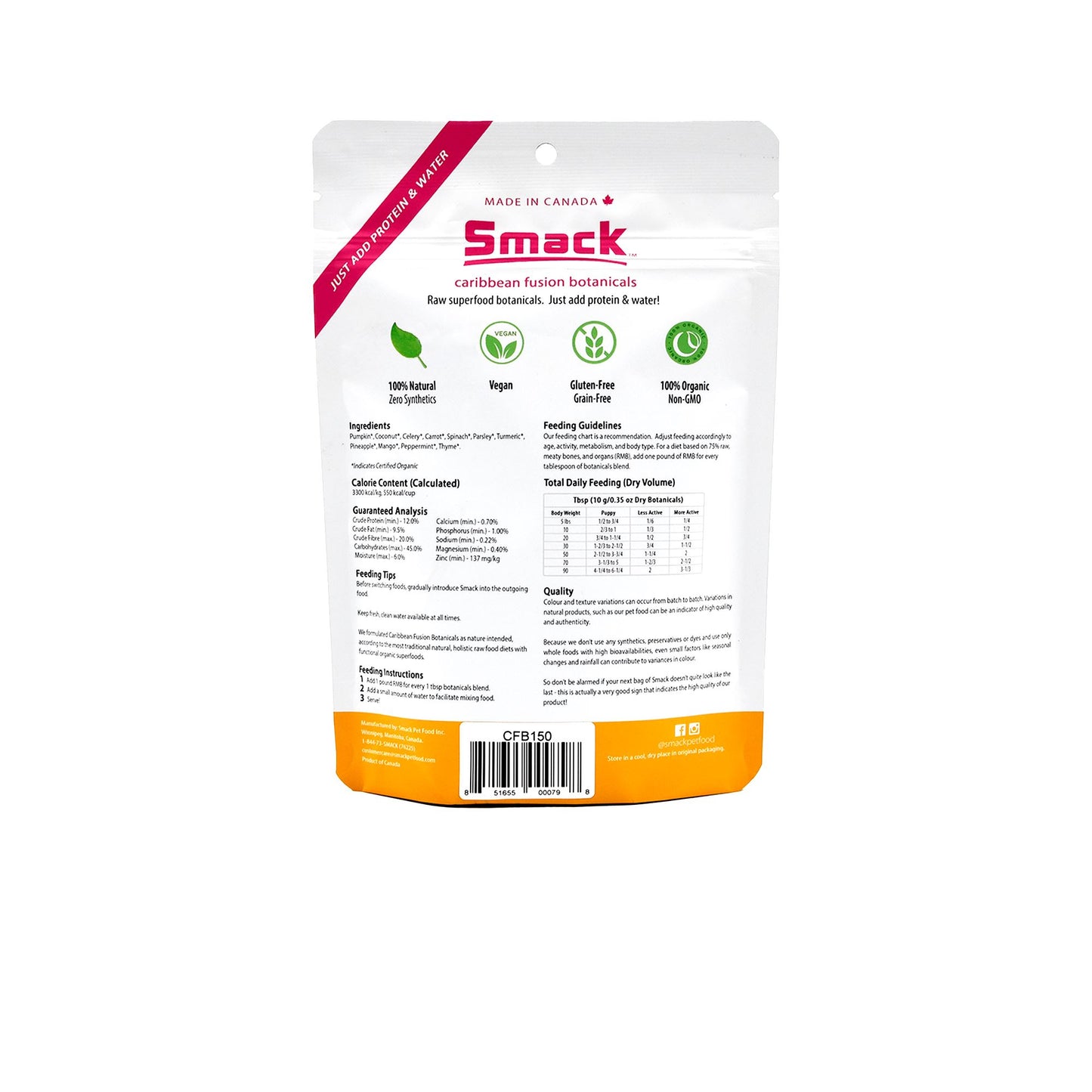 Caribbean Fusion Botanicals (DOG) Botanicals Mix Smack Pet Food