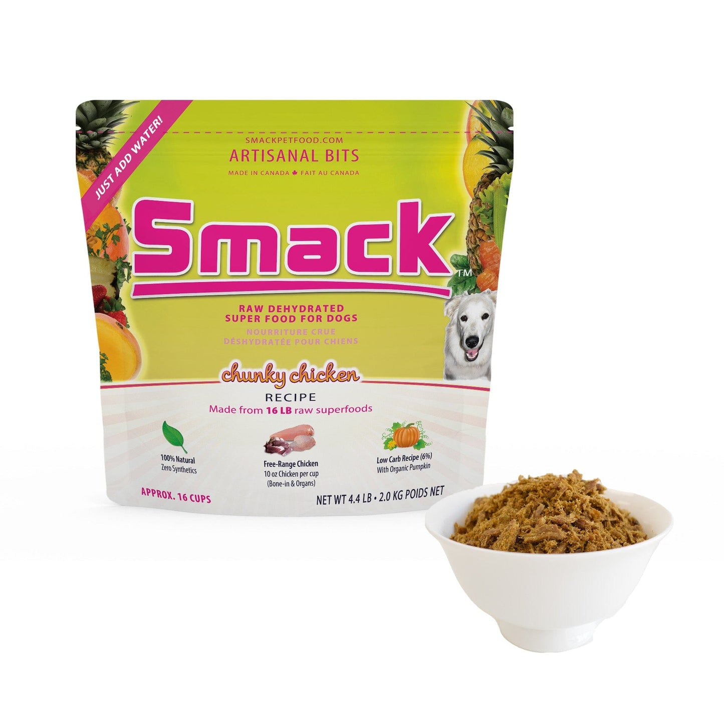 Chunky Chicken | ARTISANAL BITS (DOG) Artisanal Bits Smack Pet Food 2.0 kg (16 cups)