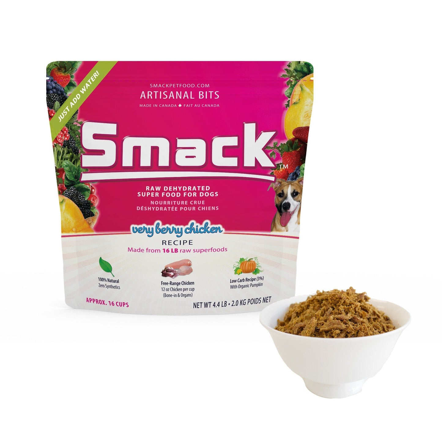 Very Berry Chicken | ARTISANAL BITS (DOG) Artisanal Bits Smack Pet Food 2.0 kg (16 cups)