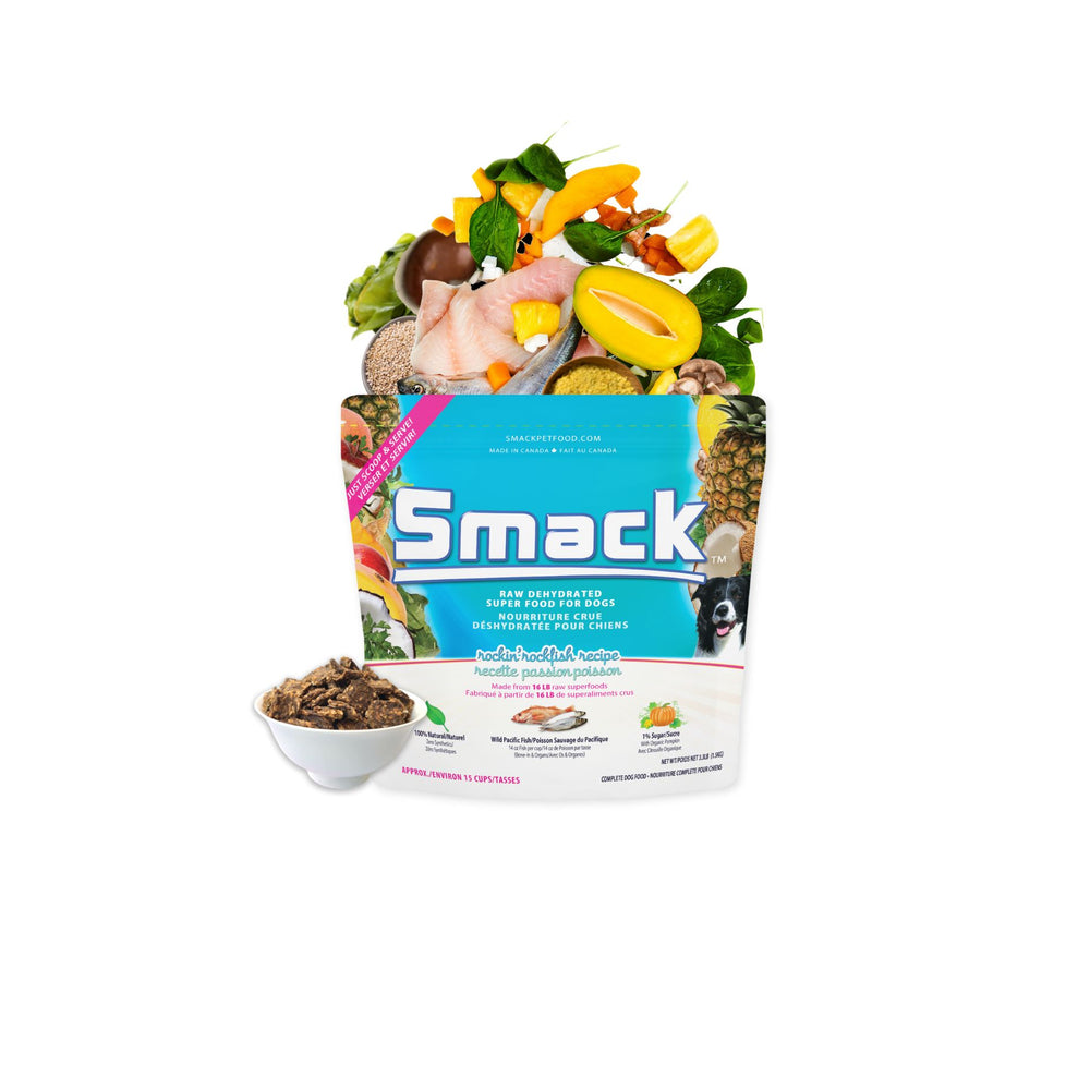3x Rockin' Rockfish 1.5kg + FREE Rockin' Rockfish 1.5kg (Dog) Crunchy Style Smack Pet Food 