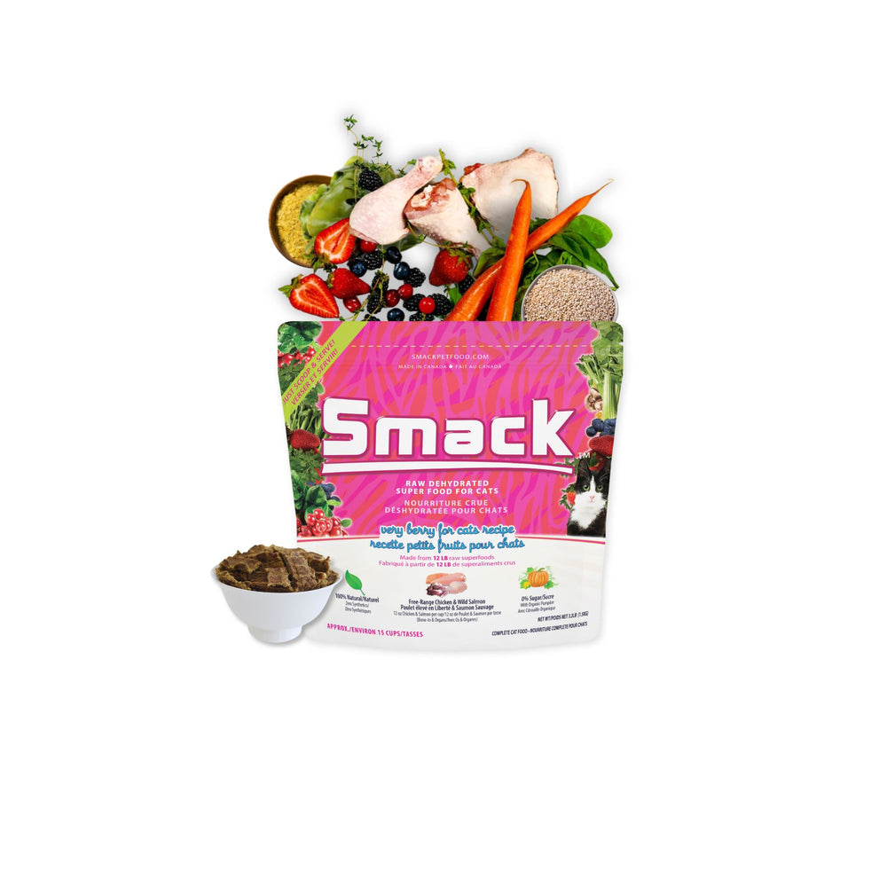 3x Very Berry for Cats 1.5kg + FREE Very Berry for Cats 1.5kg (Cat) Crunchy Style Smack Pet Food 