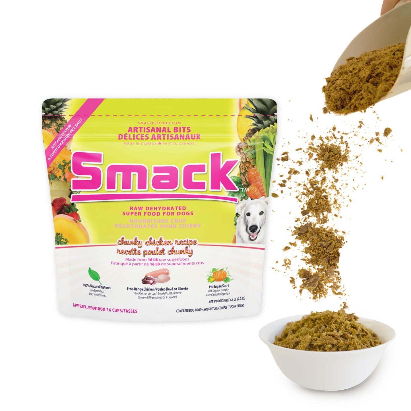 Chunky Chicken | ARTISANAL BITS (DOG) Artisanal Bits Smack Pet Food 2.0 kg (16 cups) 
