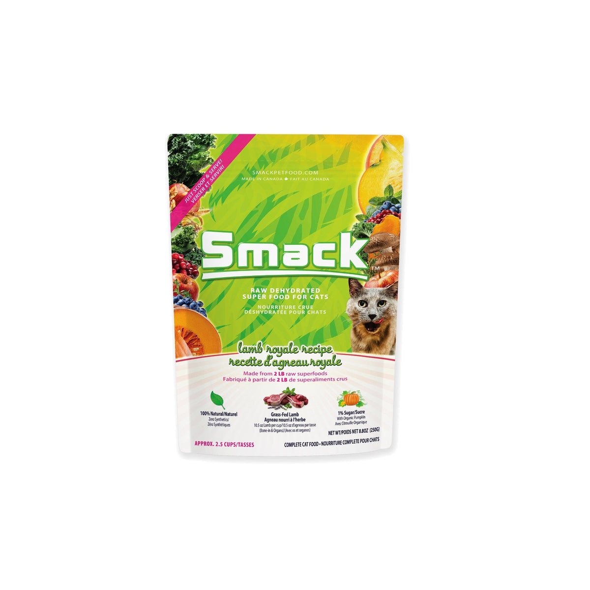Lamb Royale (CAT) Crunchy Style Smack Pet Food 250 g (2.5 cups) 