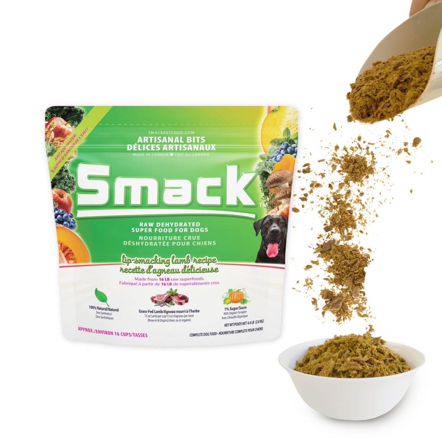 Lip-Smacking Lamb | ARTISANAL BITS (DOG) Artisanal Bits Smack Pet Food 2.0 kg (16 cups) 