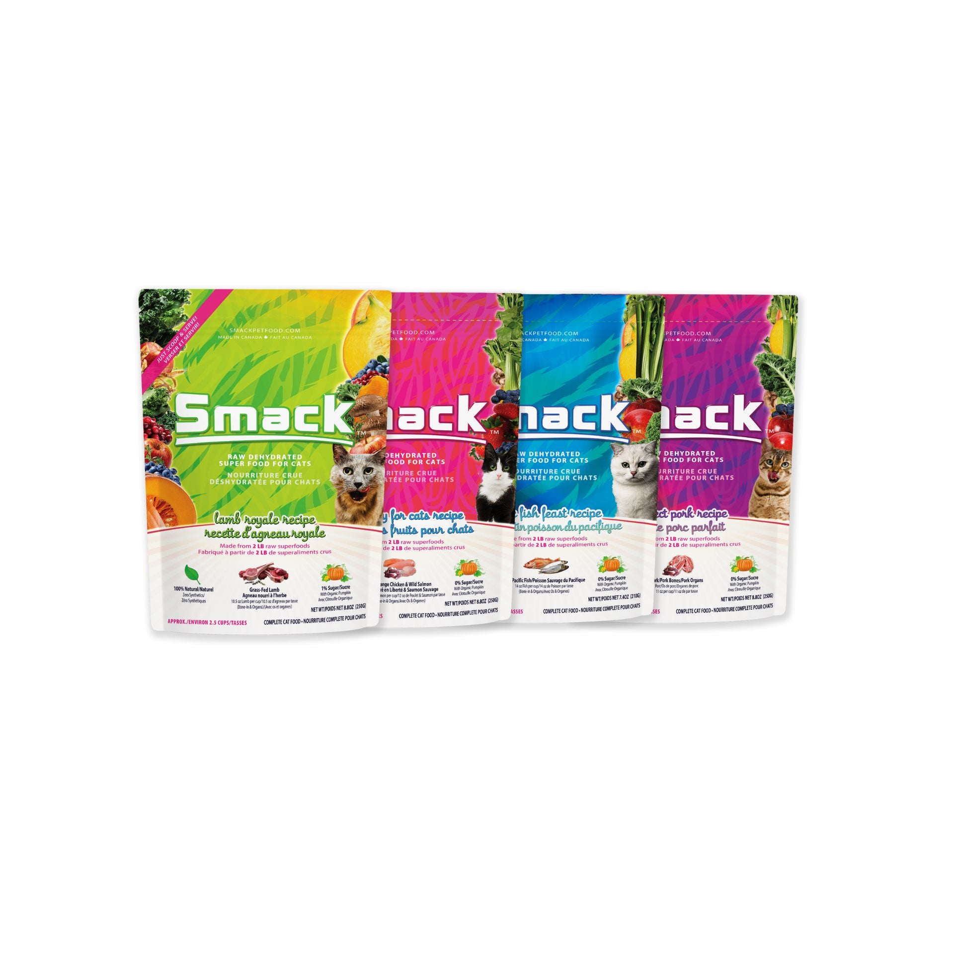 Meal Variety Pack for Cats Crunchy Style Smack Pet Food 