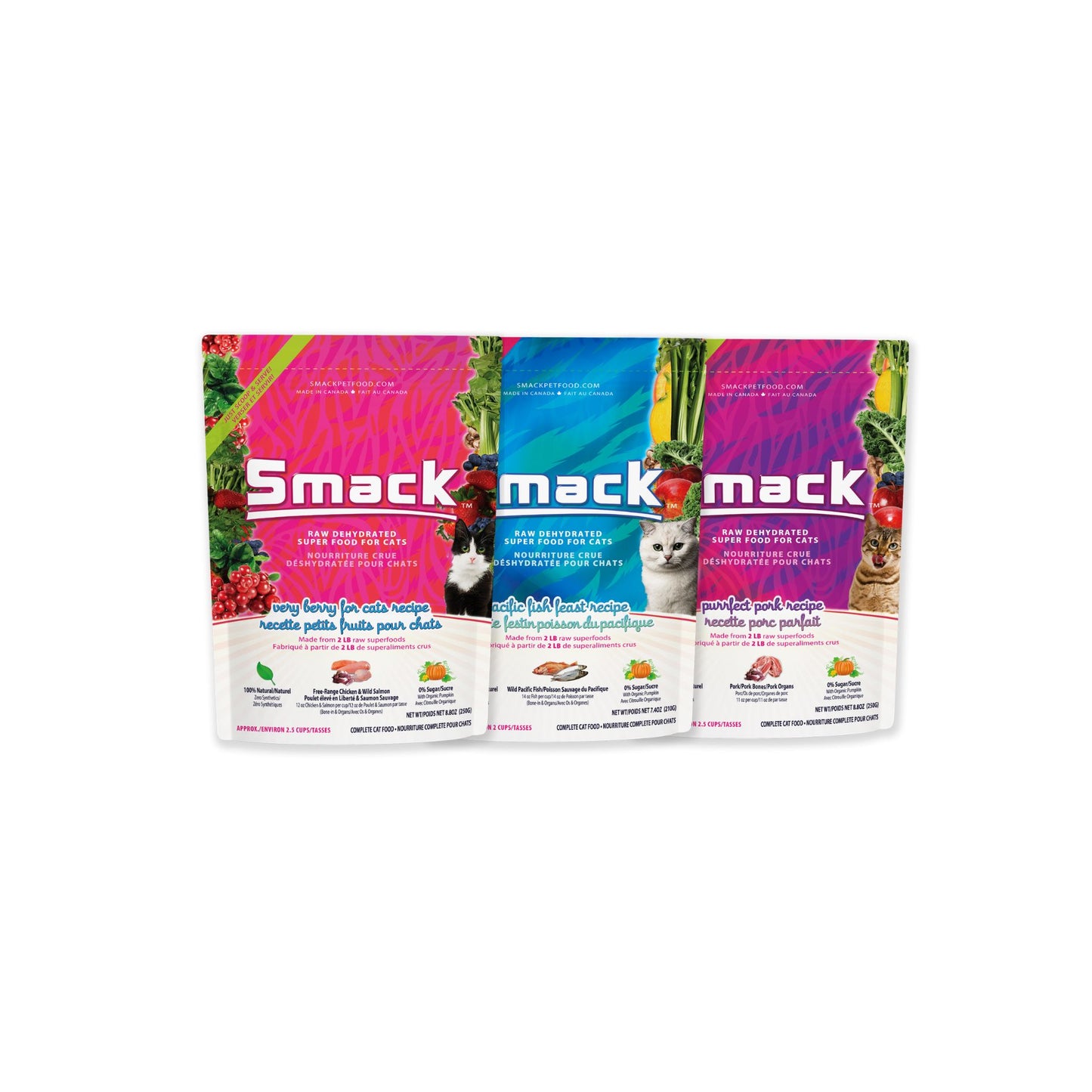 Meal Variety Pack for Cats Crunchy Style Smack Pet Food 