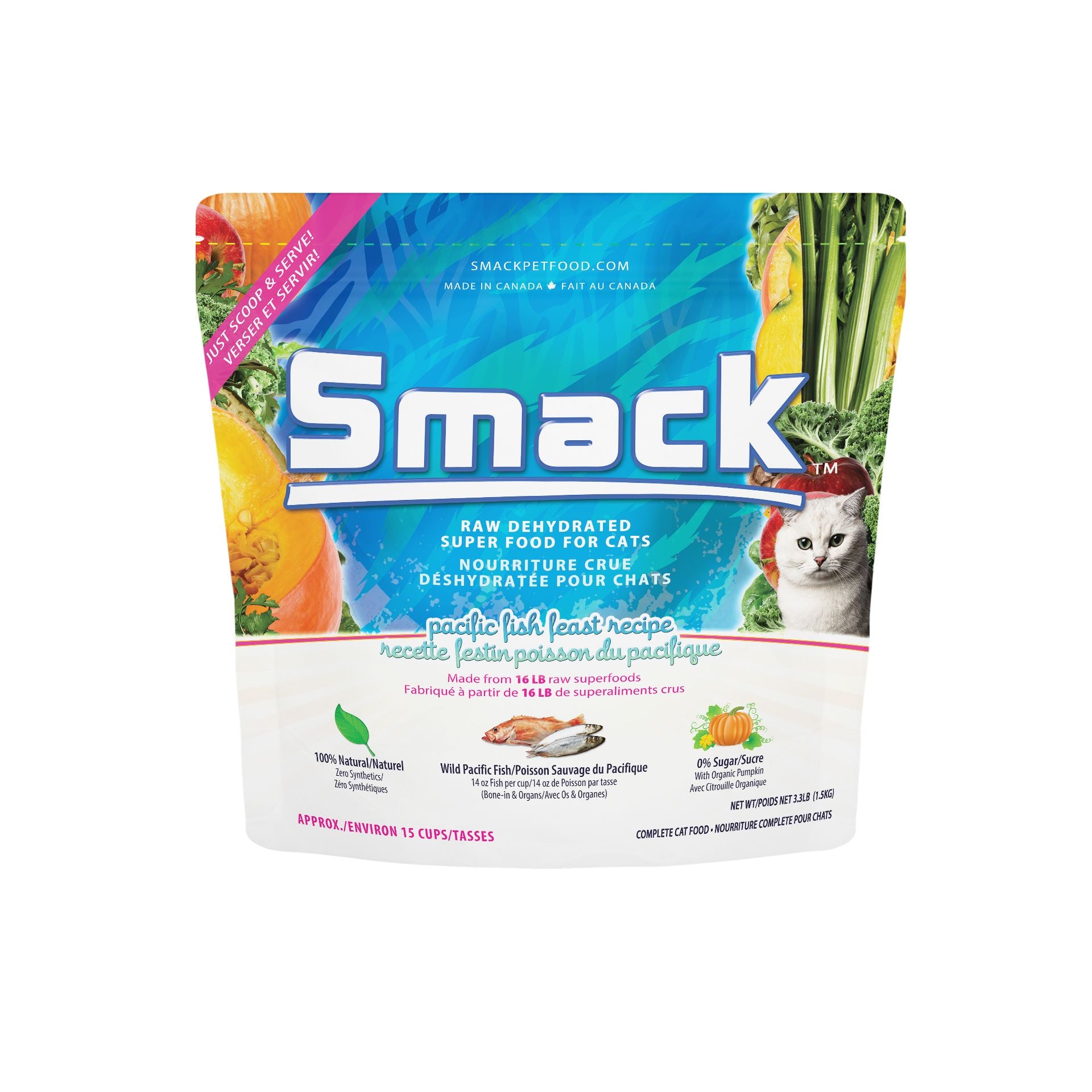 Pacific Fish Feast (CAT) Crunchy Style Smack Pet Food 