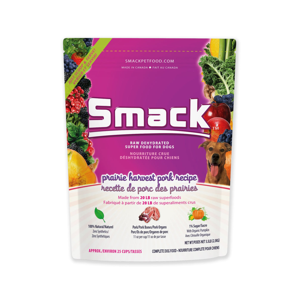 Prairie Harvest Pork (DOG) Crunchy Style Smack Pet Food 