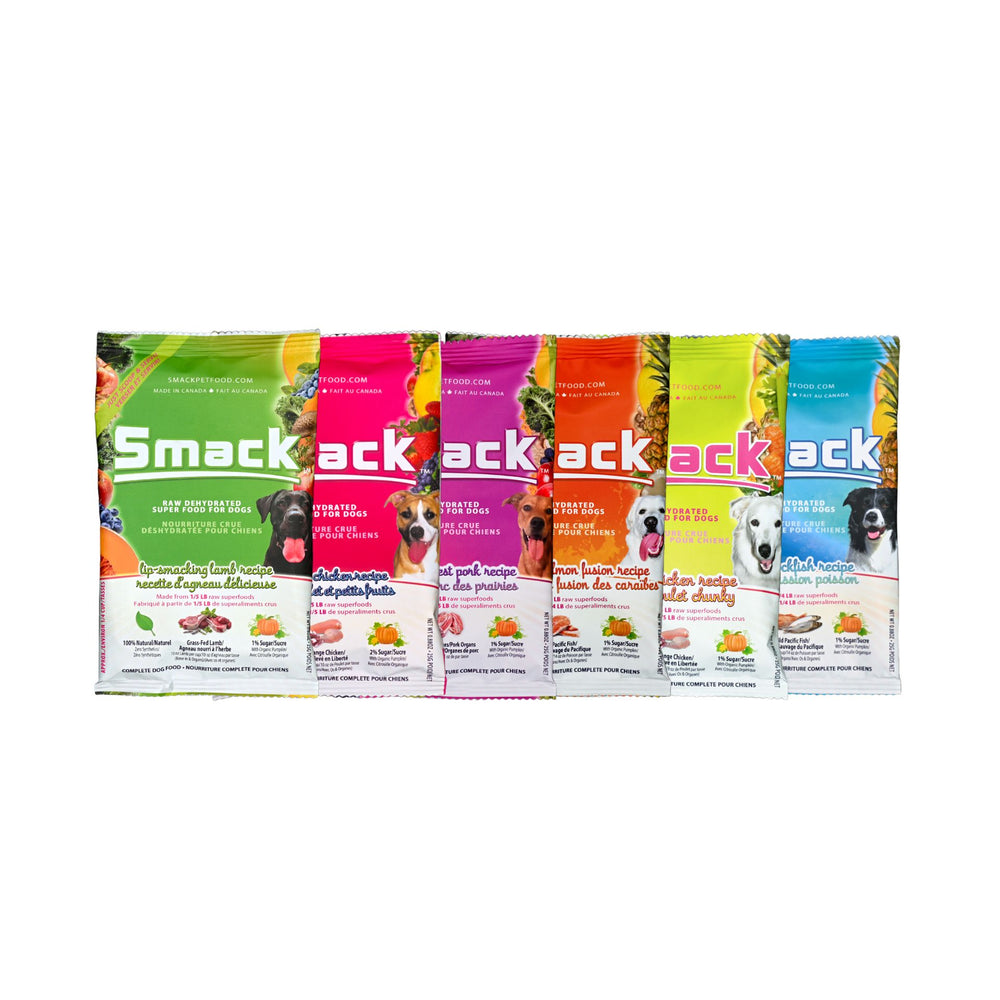 
                  
                    Sample Variety Pack for Dogs Crunchy Style Smack Pet Food 
                  
                