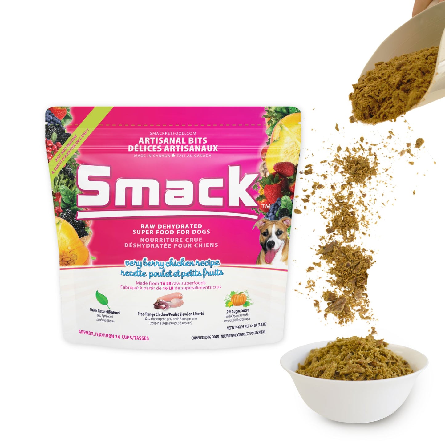 Very Berry Chicken | ARTISANAL BITS (DOG) Artisanal Bits Smack Pet Food 2.0 kg (16 cups) 