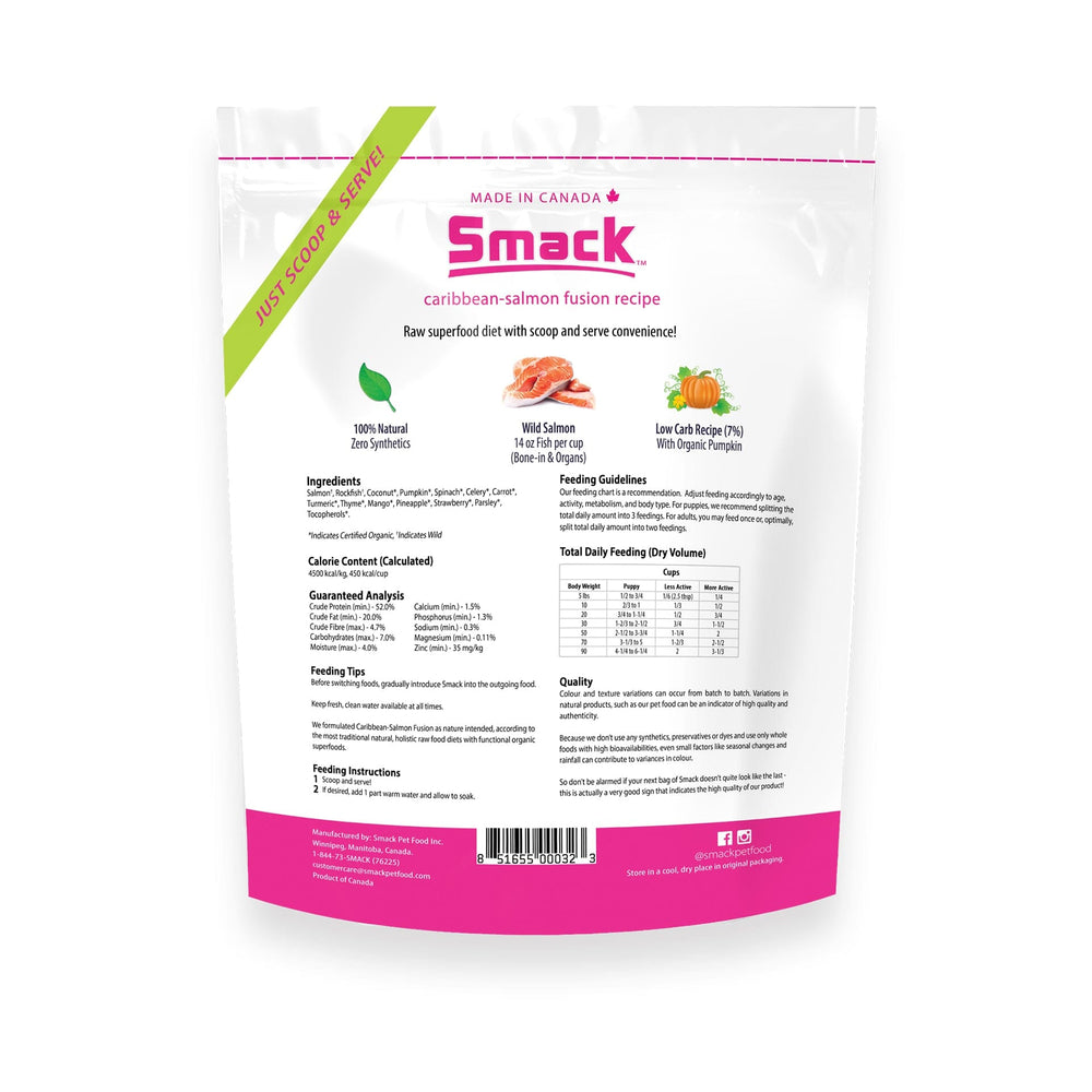 Caribbean-Salmon Fusion (DOG) Crunchy Style Smack Pet Food 