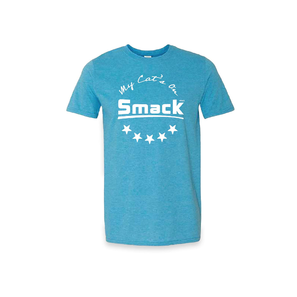 My Cat's on Smack™ T-Shirt - Unisex - Heather Sapphire Apparel Smack Pet Food Heather Sapphire S 