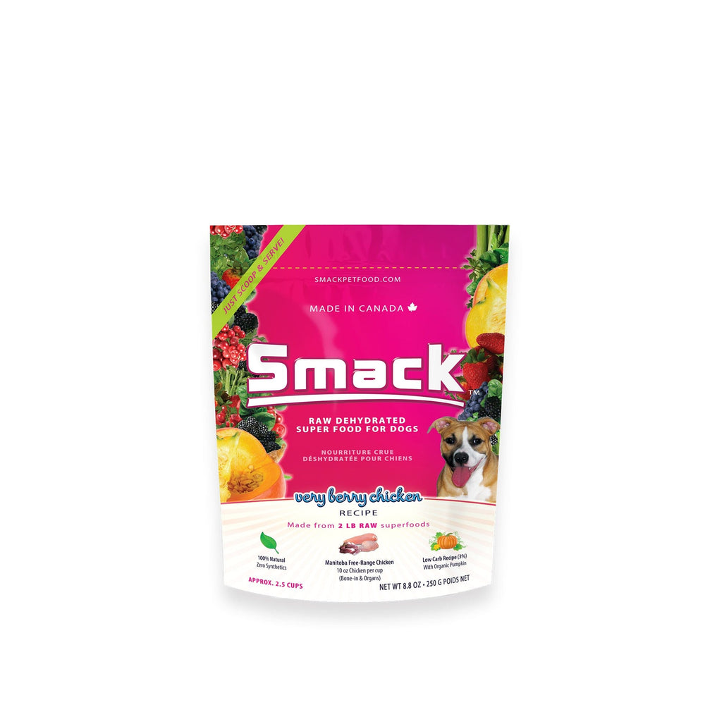 Very Berry Chicken (DOG) Crunchy Style Smack Pet Food 250 g (2.5 cups) 